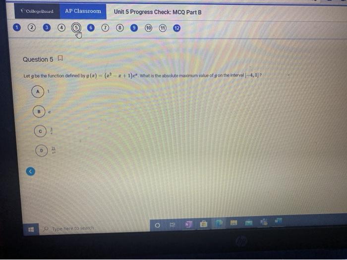 Unit 7 progress check mcq part b