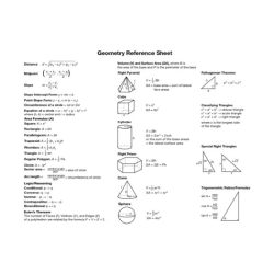 Geometry eoc reference sheet 2023