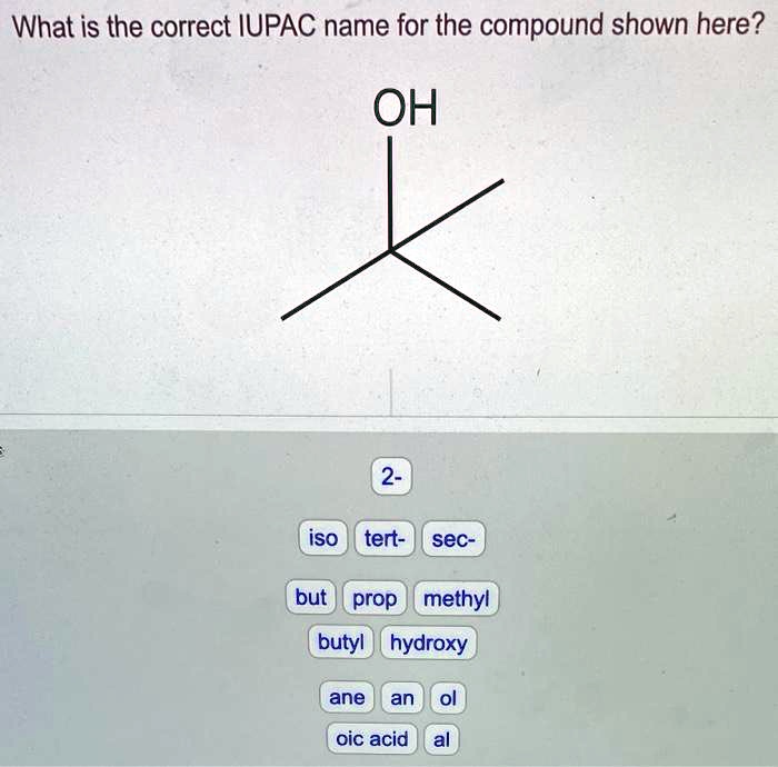 Provide the correct iupac name for the compound shown here.